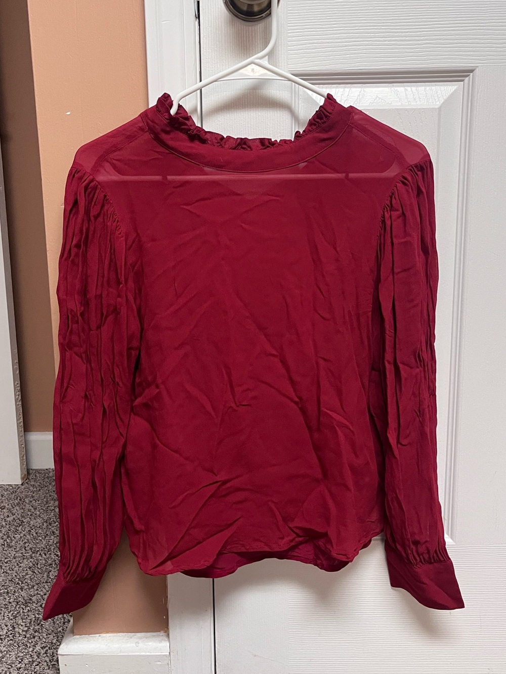 J.Crew Ruffle Neck Blouse - Picture 2 of 5
